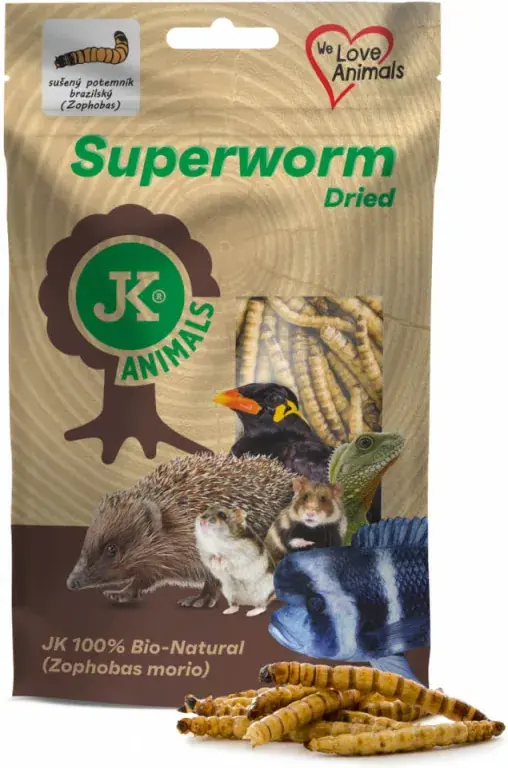 Dried Superworm - Sušený potemník brazilský 80 g Dokud Zásoby Vydrží