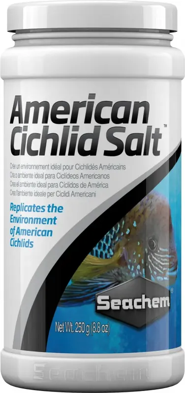 Seachem American Cichlid Salt 250g - poškozený produkt Originální