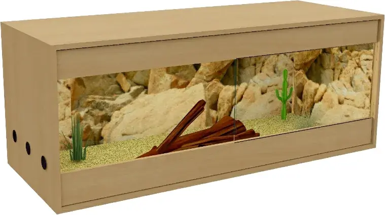 Speciální Cena Drewstyl dřevěné terárium 100x50x50 cm dub