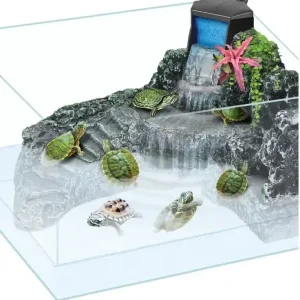 Želvárium s 3D pozadím a filtrem 30x20x22 cm - poškozený produkt Akce