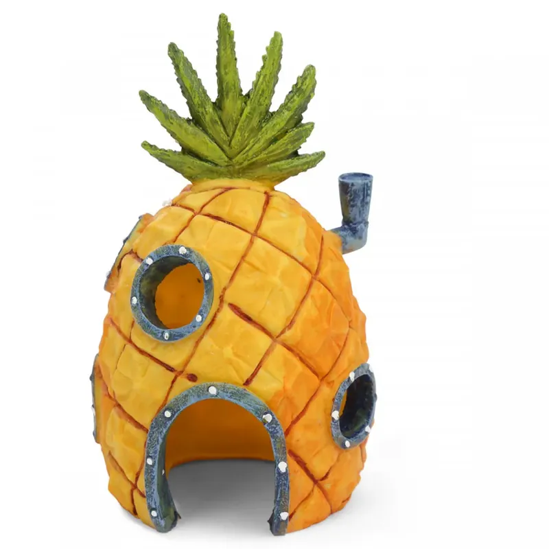 SpongeBobův ananasový dům akvarijní dekorace - poškozený produkt Rychlé Dodání