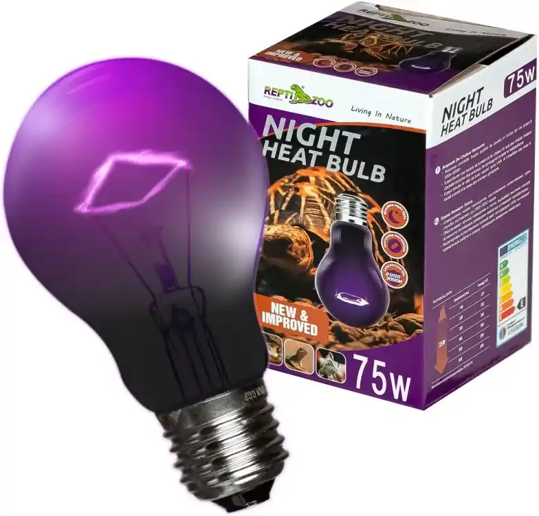 Repti Zoo Night Heat Bulb 75W - noční topná žárovka Nízká Cena
