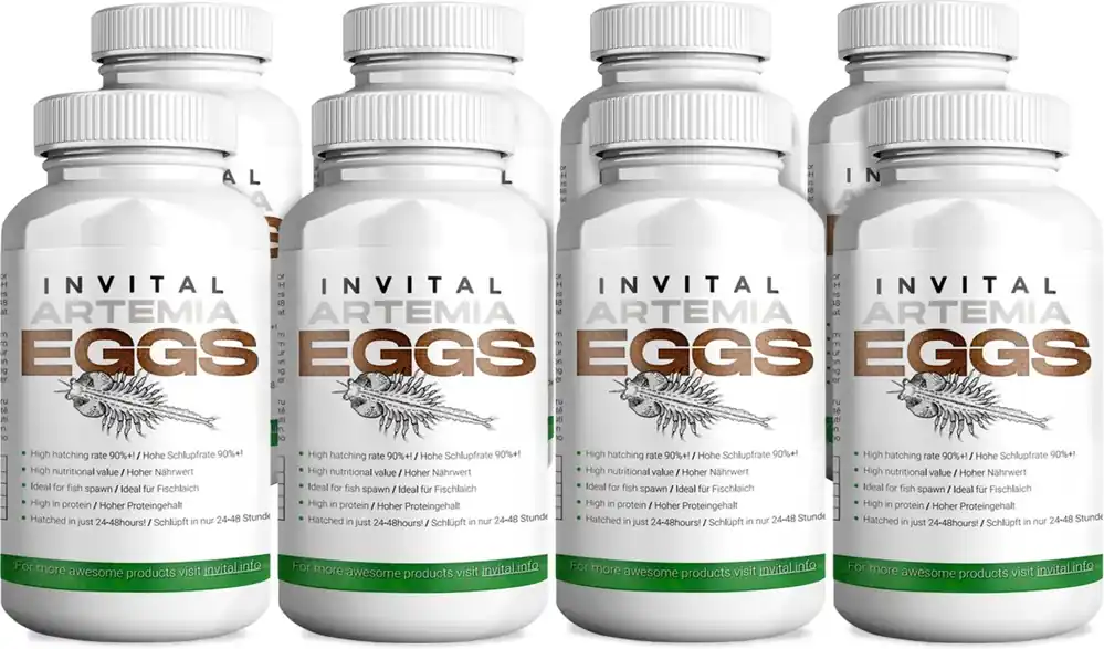 Odeslání Ihned INVITAL ArtemiaEggs 95% artemie k líhnutí 400 g (8 x 50 g)