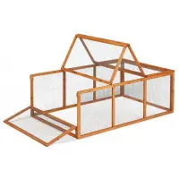 Dřevěný výběh pro králíky a drůbež - přírodní Top Prodej