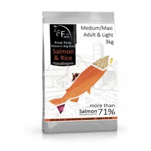 Akce Ani - pet Fresh Farm Adult Medium/Maxi Light - Salmon & Rice 3 kg