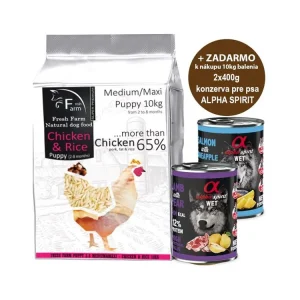 Akce Ani - pet Fresh Farm Puppy 2-8 Medium/Maxi Chicken & Rice 10kg