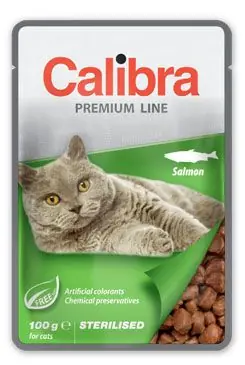 Originální Calibra Cat kapsa Premium Sterilised Salmon 100g