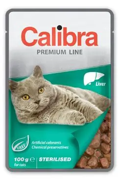 Časově Omezené Calibra Cat kapsa Premium Sterilised Liver 100g