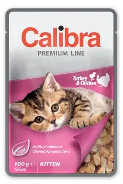 Calibra Cat kapsa Premium Kitten Turkey & Chicken100g Výprodej