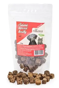 NATURECA pochoutka Masové kostky-Jelen, 100%maso 150g Oblíbený