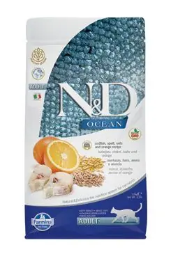 Cenový Hit N&D OCEAN CAT LG Adult Codfish & Orange 1,5kg