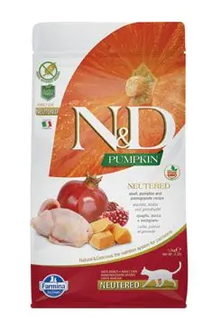 Bezpečná Platba N&D Pumpkin CAT Neutered Quail & Pomegranate 5kg