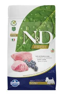 Bezpečná Platba N&D PRIME DOG Adult Mini Lamb & Blueberry 800g