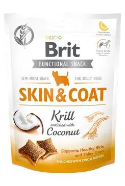Dokud Zásoby Vydrží Brit Care Dog Functional Snack Skin&Coat Krill 150g