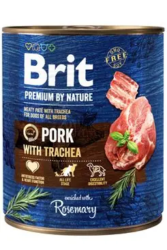 Brit Premium Dog by Nature konz Pork & Trachea 800g Super Cena