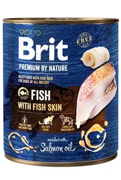 Top Prodej Brit Premium Dog by Nature konz Fish & Fish Skin 800g