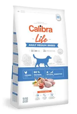 Calibra Dog Life Adult Medium Breed Chicken 2,5kg Nakupujte Hned