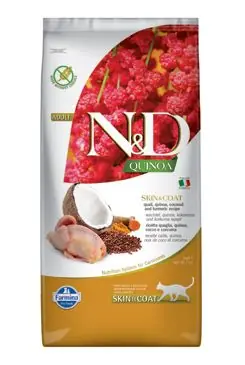 Akční Nabídka N&D Quinoa CAT Skin & Coat Quail & Coconut 5kg
