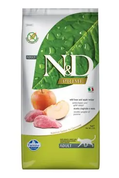 Levný N&D PRIME CAT Adult Boar & Apple 10kg