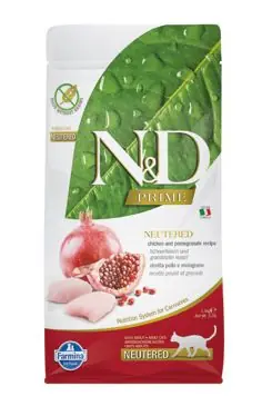 Finální Výprodej N&D PRIME CAT Neutered Chicken&Pomegranate 10kg