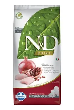 Vrácení Zdarma N&D PRIME DOG Puppy M/L Chicken & Pomegranate 12kg