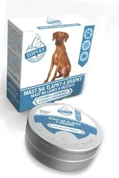Mast na tlapky a drápky pro psy TOPVET 50ml Autentický