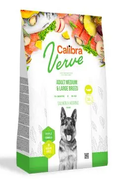 Calibra Dog Verve GF Adult M&L Salmon&Herring 12kg Ihned K Objednání
