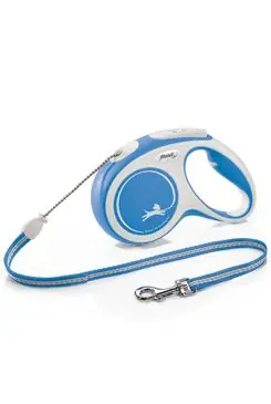 Rychlé Dodání Vodítko FLEXI Comfort M lanko 5m/20kg modrá NEW