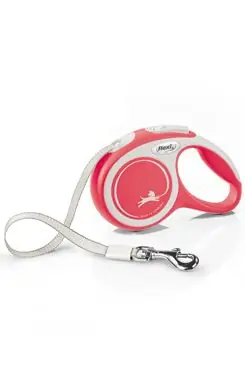 Vodítko FLEXI Comfort XS pásek 3m/12kg červená NEW Novinka