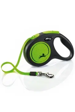 Kup Teď Vodítko FLEXI Neon M pásek 5m/25kg černá/zelená NEW