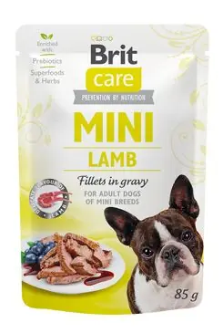 Originální Brit Care Dog Mini Lamb fillets in gravy 85g