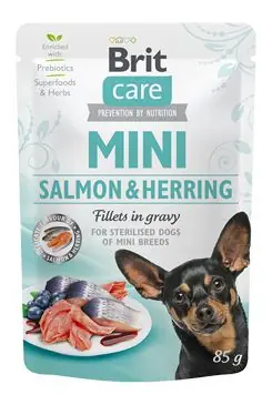 Brit Care Dog Mini Salmon&Herring steril fillets 85g Značkový