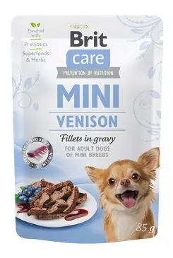 Brit Care Dog Mini Venison fillets in gravy 85g Kup Teď
