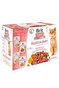 Expresní Doručení Brit Care Cat Fillets Gravy Flavour box 4*3psc(12*85g)