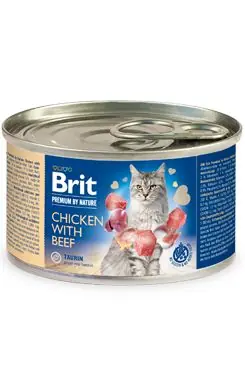 Must-Have Brit Premium Cat by Nature konz Chicken&Beef 200g