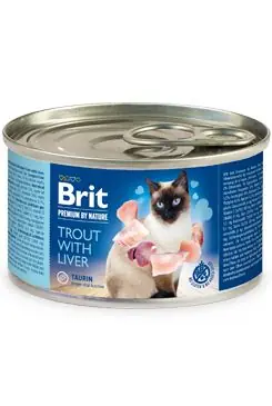 Brit Premium Cat by Nature konz Trout&Liver 200g Rychlé Dodání