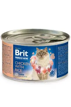 Omezená Nabídka Brit Premium Cat by Nature konz Chicken&Rice 200g