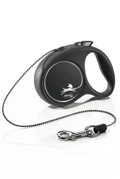 Horká Nabídka Vodítko FLEXI Black Design XS lanko 3m/8kg stříbrnáNEW
