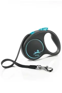 Nejlepší Cena Vodítko FLEXI Black Design S pásek 5m/15kg modrá NEW
