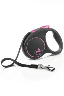 Autentický Vodítko FLEXI Black Design S pásek 5m/15kg růžová NEW