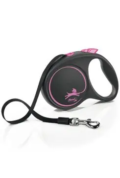 Koupit Online Vodítko FLEXI Black Design L pásek 5m/50kg růžová NEW