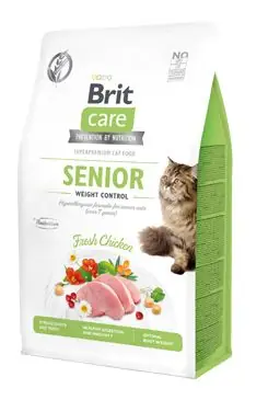 Brit Care Cat GF Senior Weight Control 0,4kg Tovární Cena