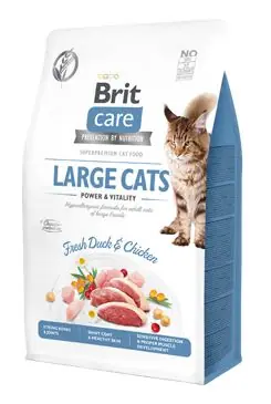 Dokud Zásoby Vydrží Brit Care Cat GF Large cats Power&Vitality 0,4kg