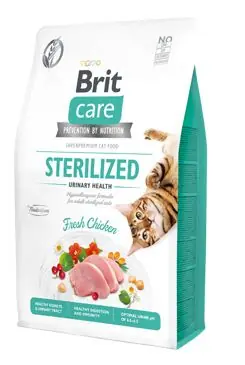 Brit Care Cat GF Sterilized Urinary Health 2kg Přímo Od Výrobce