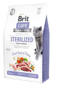 Víkendová Akce Brit Care Cat GF Sterilized Weight Control 2kg