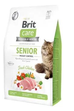 Brit Care Cat GF Senior Weight Control 2kg Originální