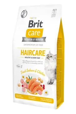 Oblíbený Brit Care Cat GF Haircare Healthy&Shiny Coat 7kg
