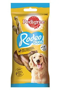 Nakupujte Hned Pedigree Pochoutka Rodeo Duo kuře a slanina 123g