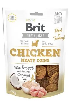 Brit Jerky Chicken with Insect Meaty Coins 80g Výhodná Nabídka