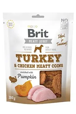 Brit Jerky Turkey Meaty Coins 200g Koupit Online